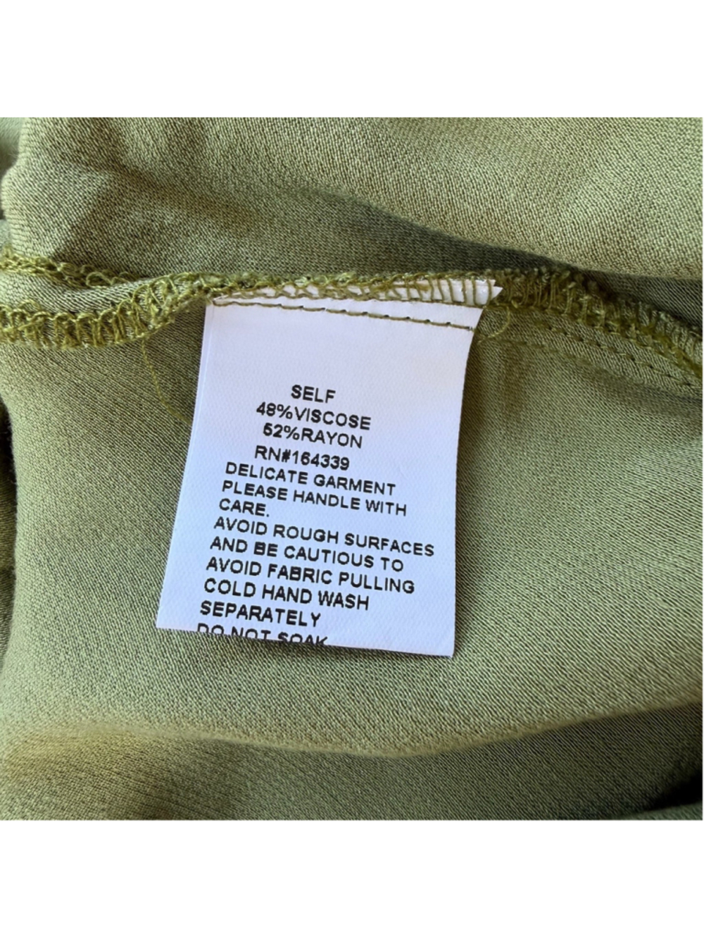 SNDYS x REVOLVE Angel Strapless Midi Dress in Olive Green 6/M NWT $94 - Picture 7 of 9